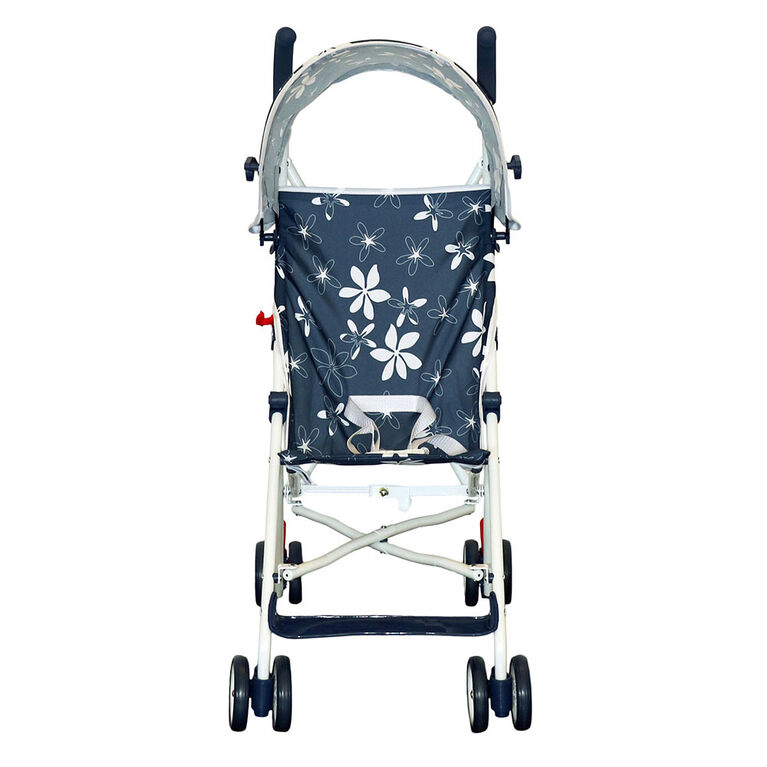 Bily Umbrella Stroller - Navy & White Flowers