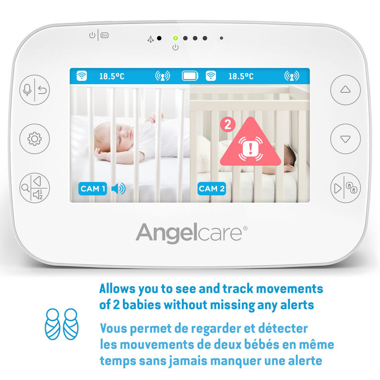 Moniteur De Mouvements Pour Bebe Angelcare Ac327 Avec Sons Video Et Ecran Couleur De 4 3 Pouces Babies R Us Canada