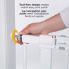 Safety 1st Easy Install Walk-Through Metal Gate- White