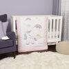 Baby's First by Nemcor 4-Piece Nursery Bedding Set, Rainbow Skies