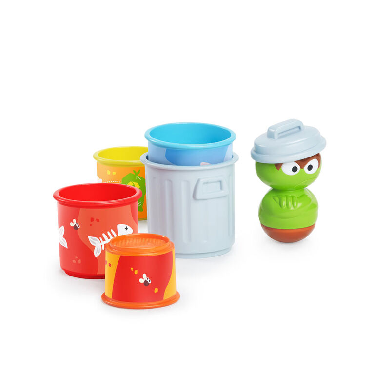 Oscar the Grouch's Stacking Cans