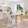 Solid Times Lightweight Portable Highchair-Grey