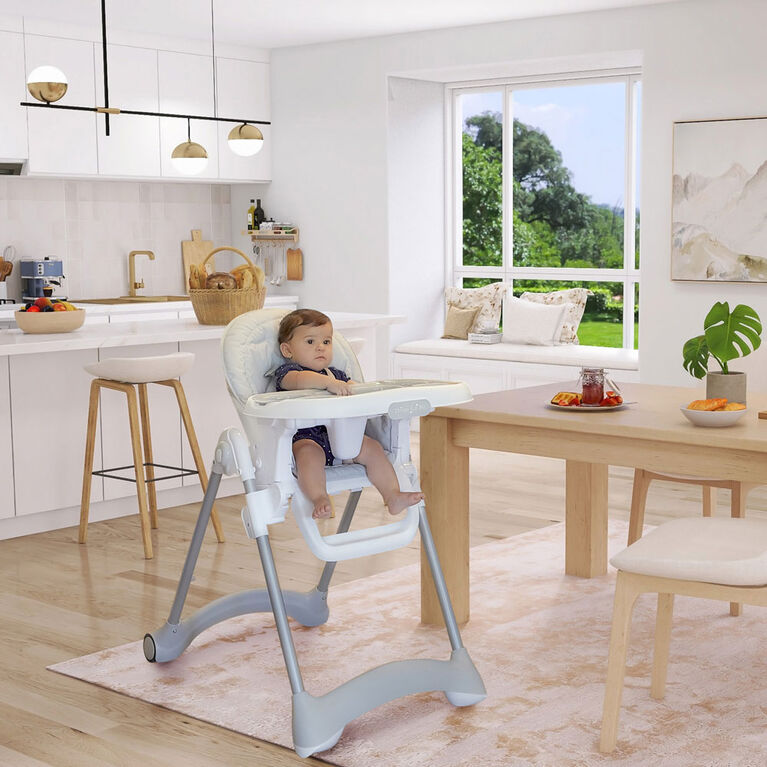 Solid Times Lightweight Portable Highchair-Grey