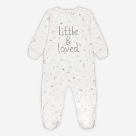 Rococo Footed Sleeper Grey 6/9M