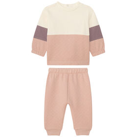 PL Baby  2 piece   jogger set  peach 24M