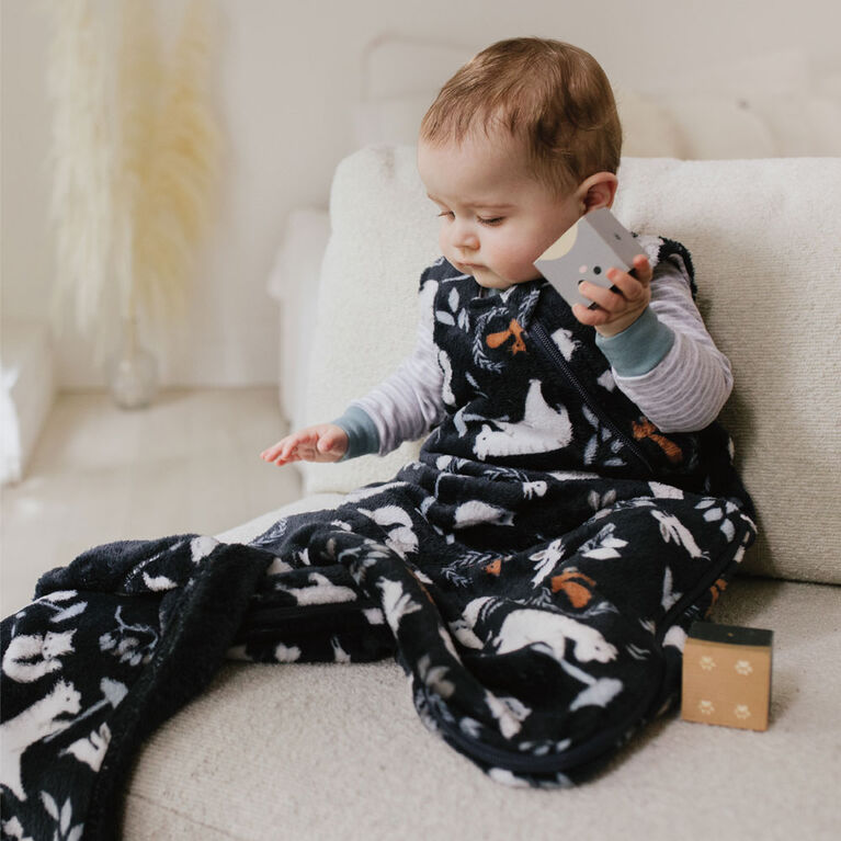 Perlimpinpin Couvertures en peluche For&ecirc;t