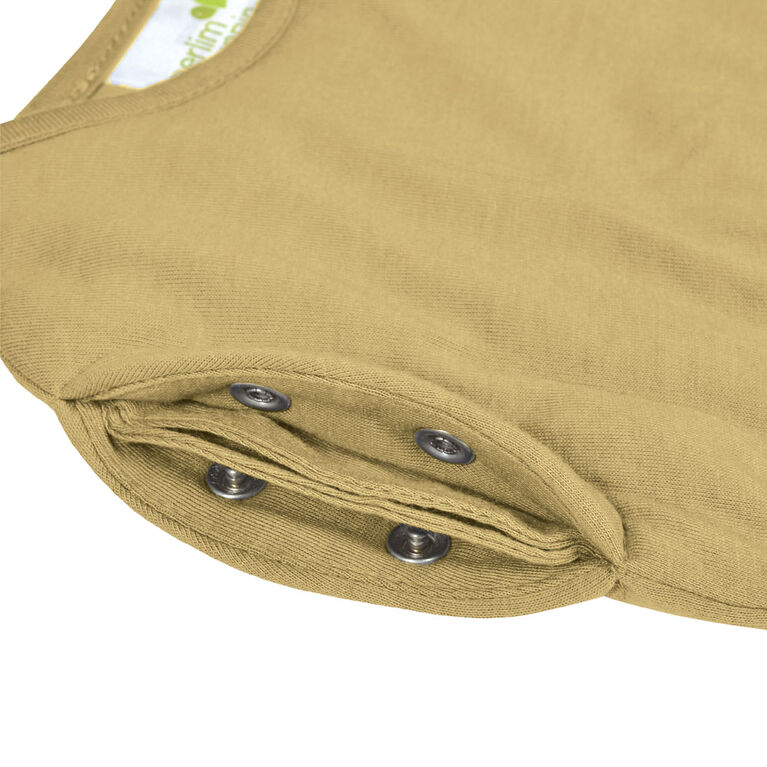 Perlimpinpin-Bamboo newborn sleep bag-Curry-0-3m