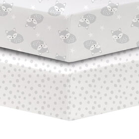 Koala Baby Cotton Percale Fitted Crib Sheet