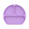 Bumkins Silicone Grip Dish, BPA Free - Lavender