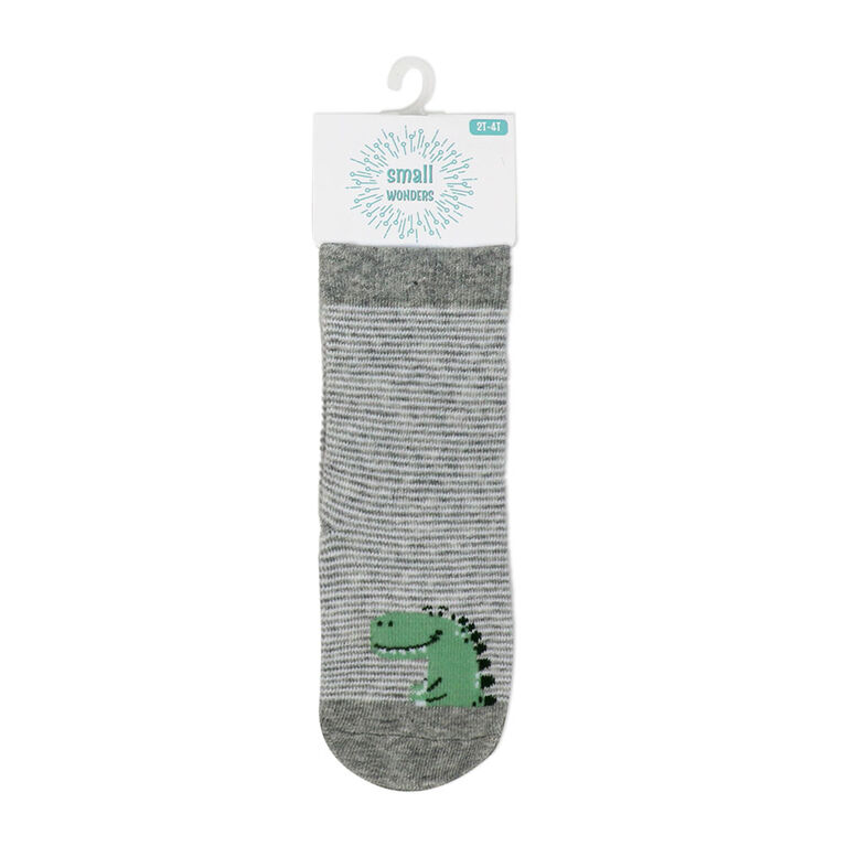 Small Wonder - Toddler  Sock, Green Dinosaur 2T-4T