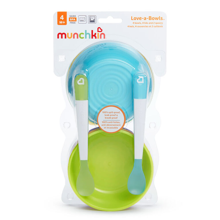 Munchkin Love A Bowls, 4-Pack
