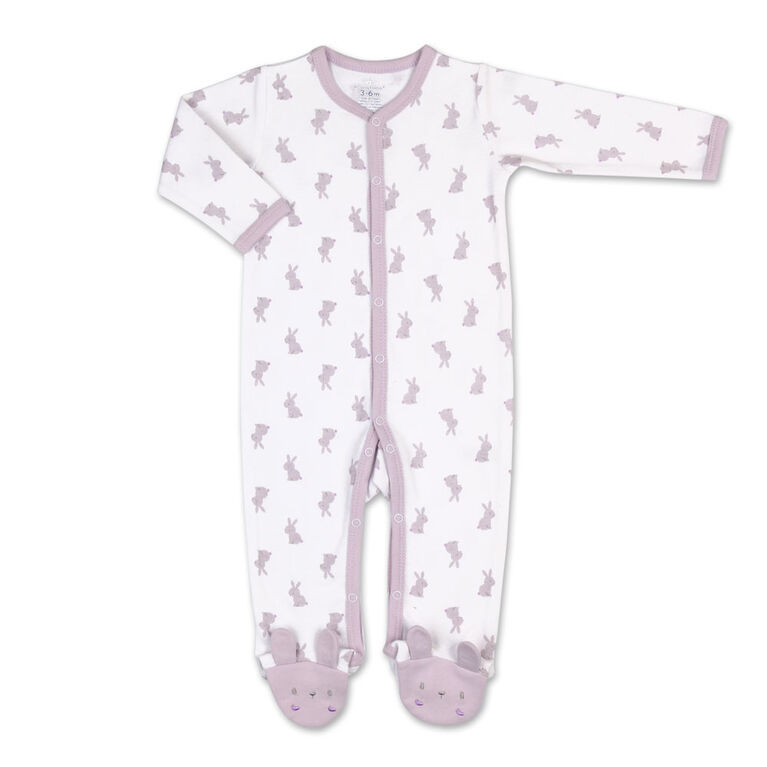 Koala Baby Bunny Footie Snap-Front Sleeper, 6-9 Months