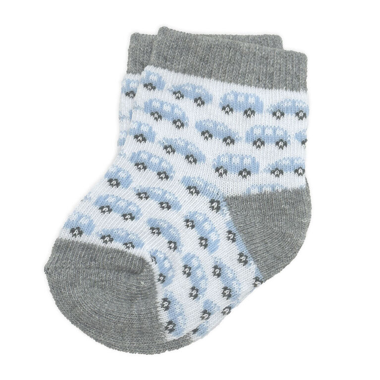 Tendertyme  6 Pack Socks:Blue Cars