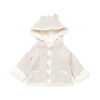 Rock a Bye Baby Cardigan en tricot véritable avec doublure en sherpa : gris, 6-12 mois