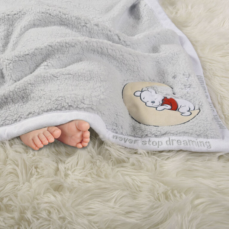 Disney Winnie the Pooh My First Blankie Sherpa Blanket, Neutral