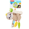 Fisher-Price Slow Much Fun Stroller Sloth, Take-Along Baby Toy