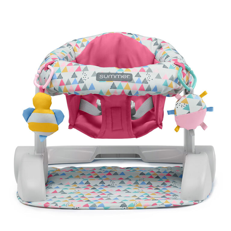 Learn-to-Sit 2-Position Floor Seat - Pink