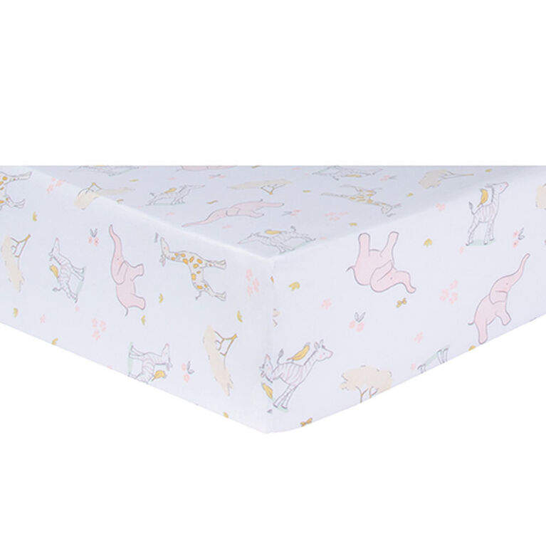 Sammy & Lou 4 Piece Crib Bedding Set - Sweet Safari