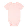 Baby Mode Body &agrave; manches courtes : rose uni pour 12M