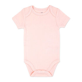 Baby Mode Body &agrave; manches courtes : rose uni pour 12M
