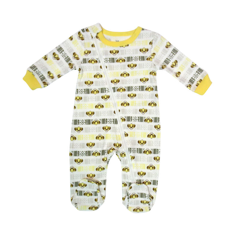 Disney Lion King 1-Piece Sleeper - Gold, Newborn
