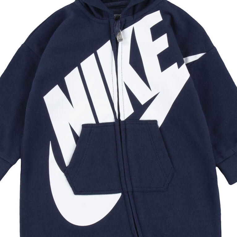 Combinaison Nike Futura avec Capuchon - Bleu Marin - Taille 18 Mois