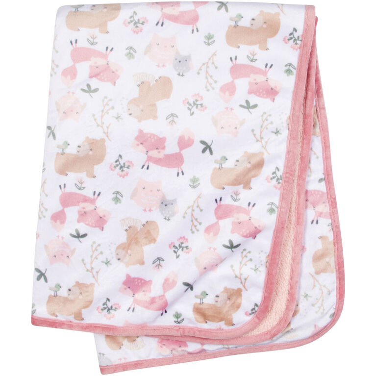 Couverture en peluche de Gerber - Rose des bois