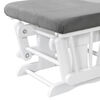 Oxford Baby Sawyer Glider W/Ottomon White/Grey