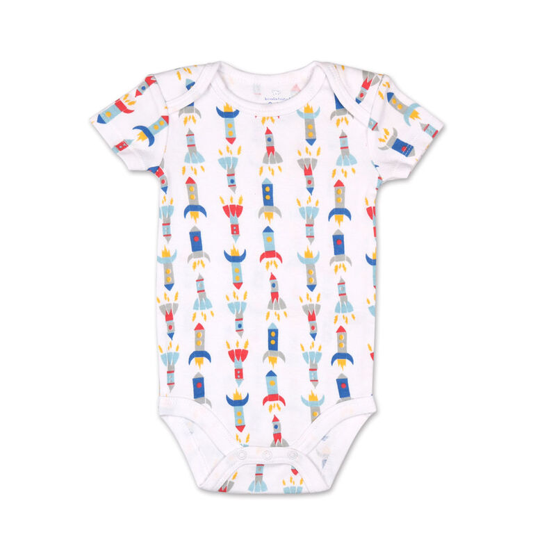 Koala Baby 4 Pack Short Sleeved Bodysuit, Dream Big, Newborn
