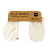Naturelle 3 Pack Mitts: Beige 0-6M