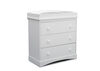 Delta Children Willow 3 Drawer Dresser with Changing Top - Bianca White