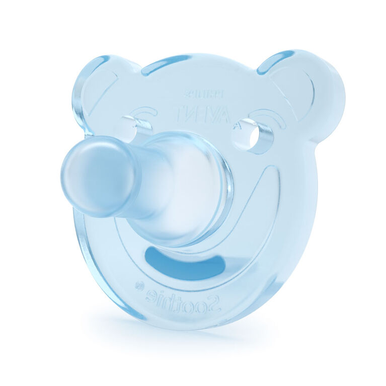 Philips AVENT Soothie - Bear, 0-3 Months, 2-Pack, Green/Blue