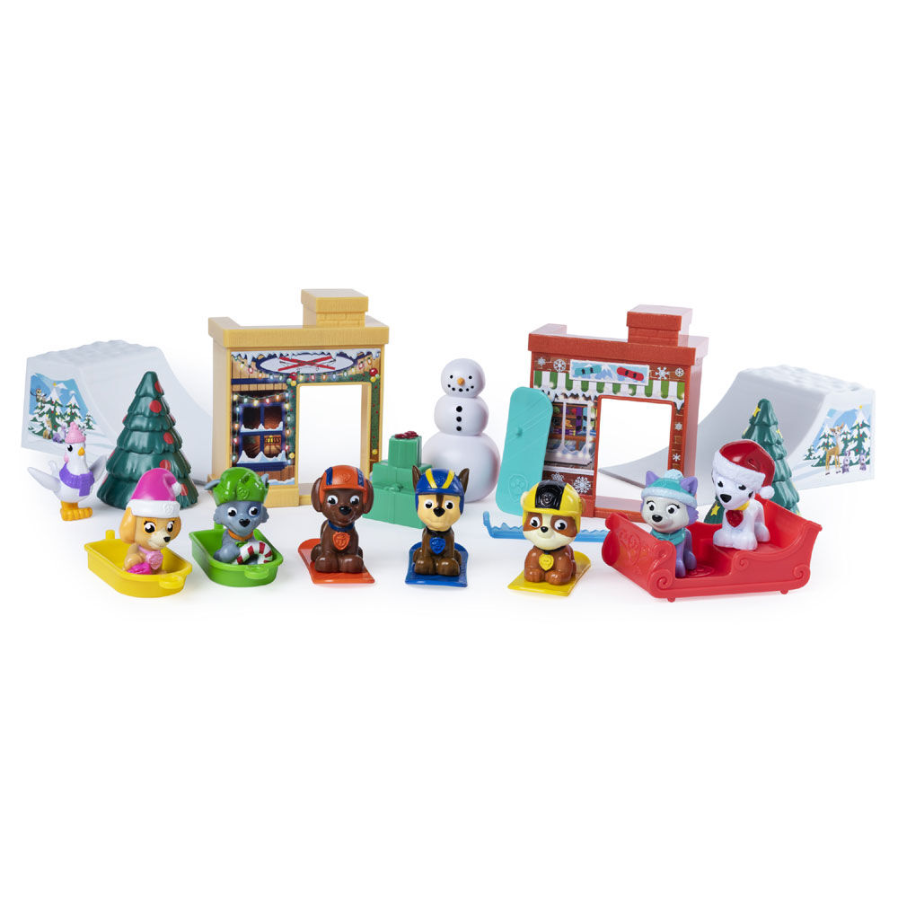 PAW Patrol 2019 Advent Calendar with 24 Collectible Pieces Toys