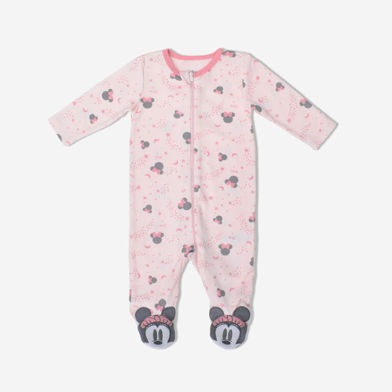 Disney Minnie Mouse Character Footed Sleeper Pink Disney Minnie Mouse Character Footed Sleeper Pink