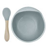 Silicone bowl and spoon set Seafoam