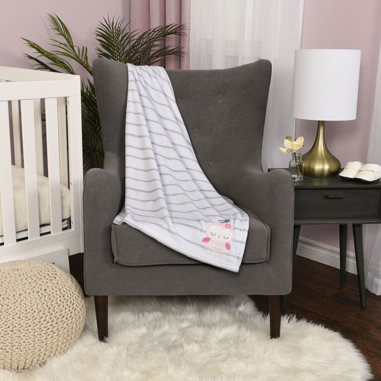 Koala Baby Soft And Cozy Appilque Baby Blanket - Owl