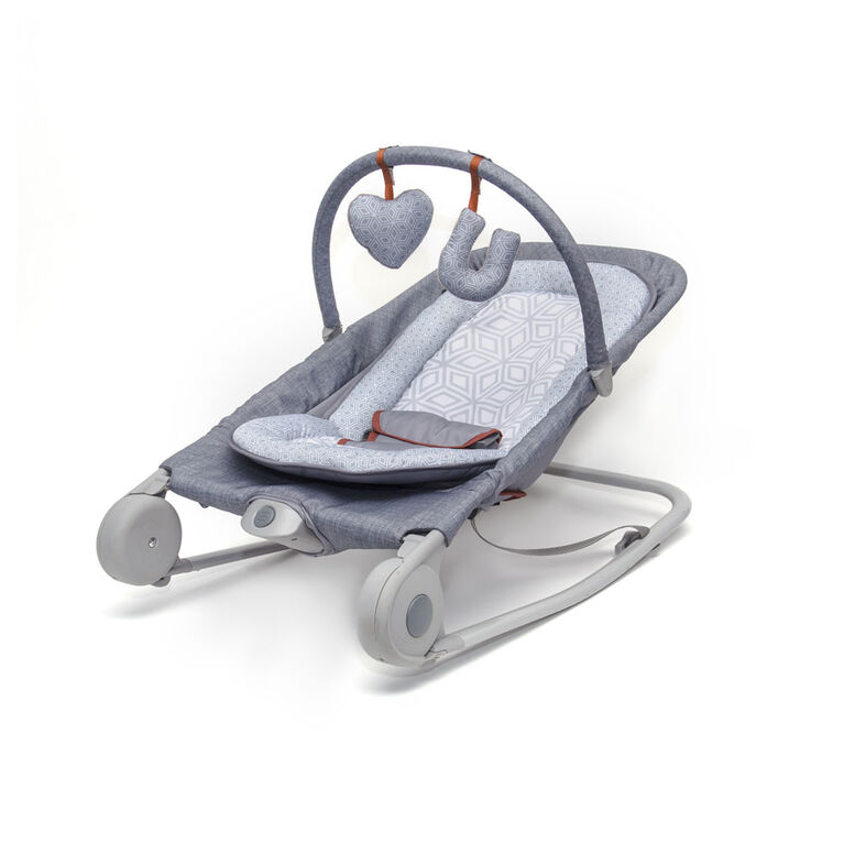 2-In-1 Bouncer Rocker Duo Heather Grey