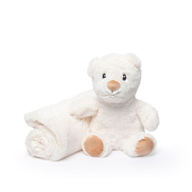 Jesse + Lulu Ivory Bear Plush Toy & Blanket Babies R Us Canada