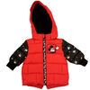 Baby Boy Mickey Mouse Puffer Jacket with contrast sleeve 3 Months