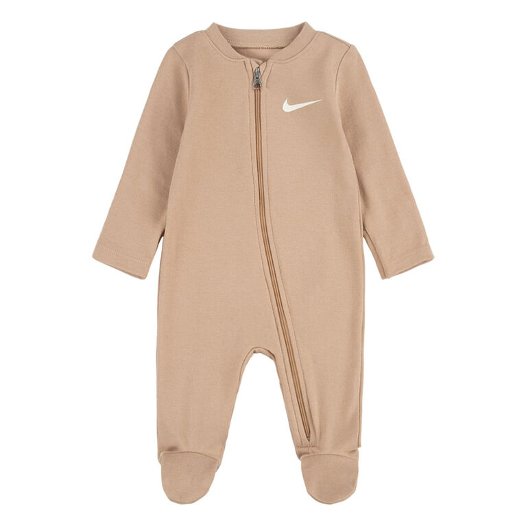 Nike Footed Coverall - Hemp - 0-3 Months