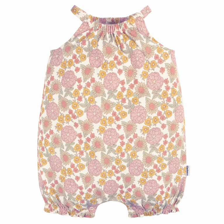 Gerber Childrenswear    Lot de 2 barboteuses  Fille  Fleurs Rétro 