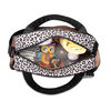 Bananafish Zelda 4-Piece Duffle Diaper Bag Set - Black with Leopard Print