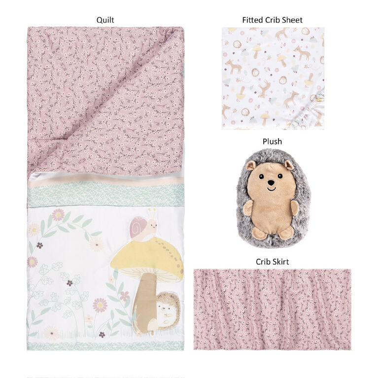 Enchanted Garden 4 Pc Crib Bedding