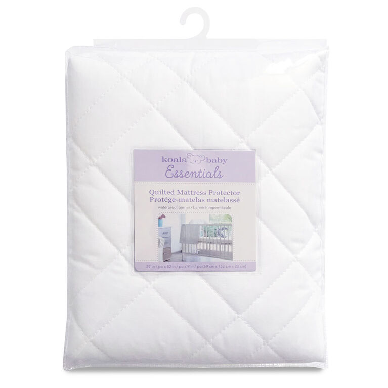 Protège-Matelas Matelassé En Polycoton Imperméable - Blanc Koala Baby.