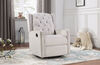 Lennox Furniture Capri Glider Recliner Swivel Off-White