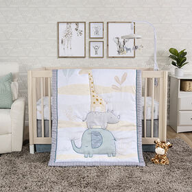 Ensemble de literie pour lit de bébé 4 pièces Sammy & Lou - Safari Babies