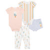 Petit Lem Baby 4 Piece Mix&Match Set Knit Light Pink