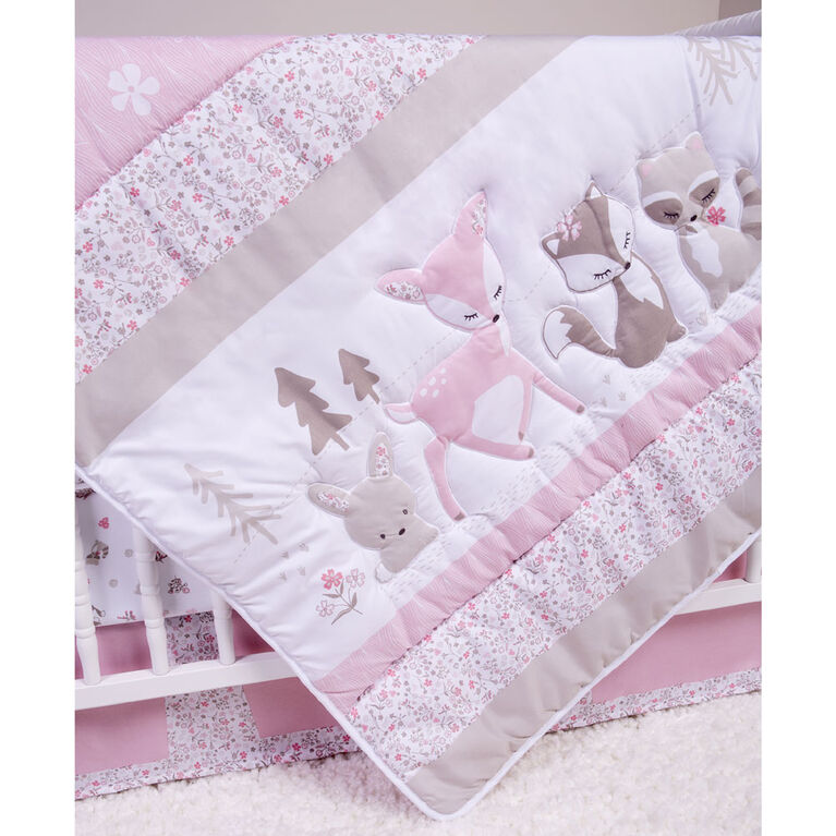 Sammy and Lou Sweet Forest Friends 4 Piece Crib Bedding Set
