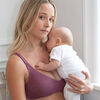 Bravado! Designs Body Silk Seamless Maternity & Nursing Bra, Berry Jacquard, Large Full Cup