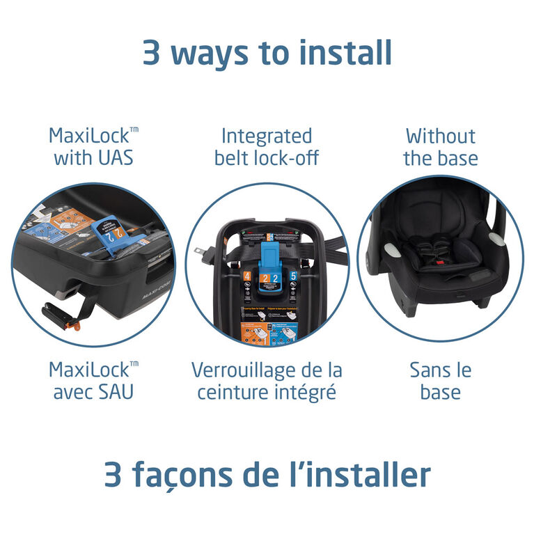 Maxi-Cosi Mico Luxe+ Iinfant Carseat Absolute Black